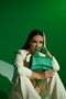 Lucky Bees Bolso de Mano Verde